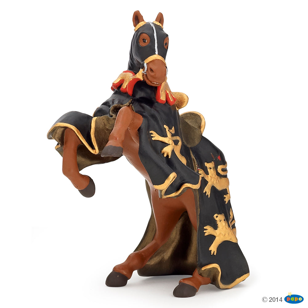 Black and Gold King Richard and Horse