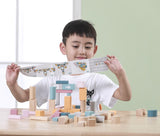 Wooden Building Blocks - 60 Pieces