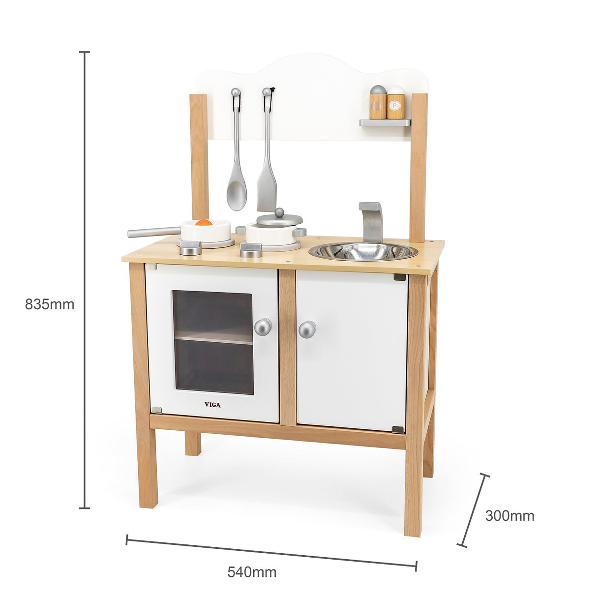 White Wooden Play Kitchen