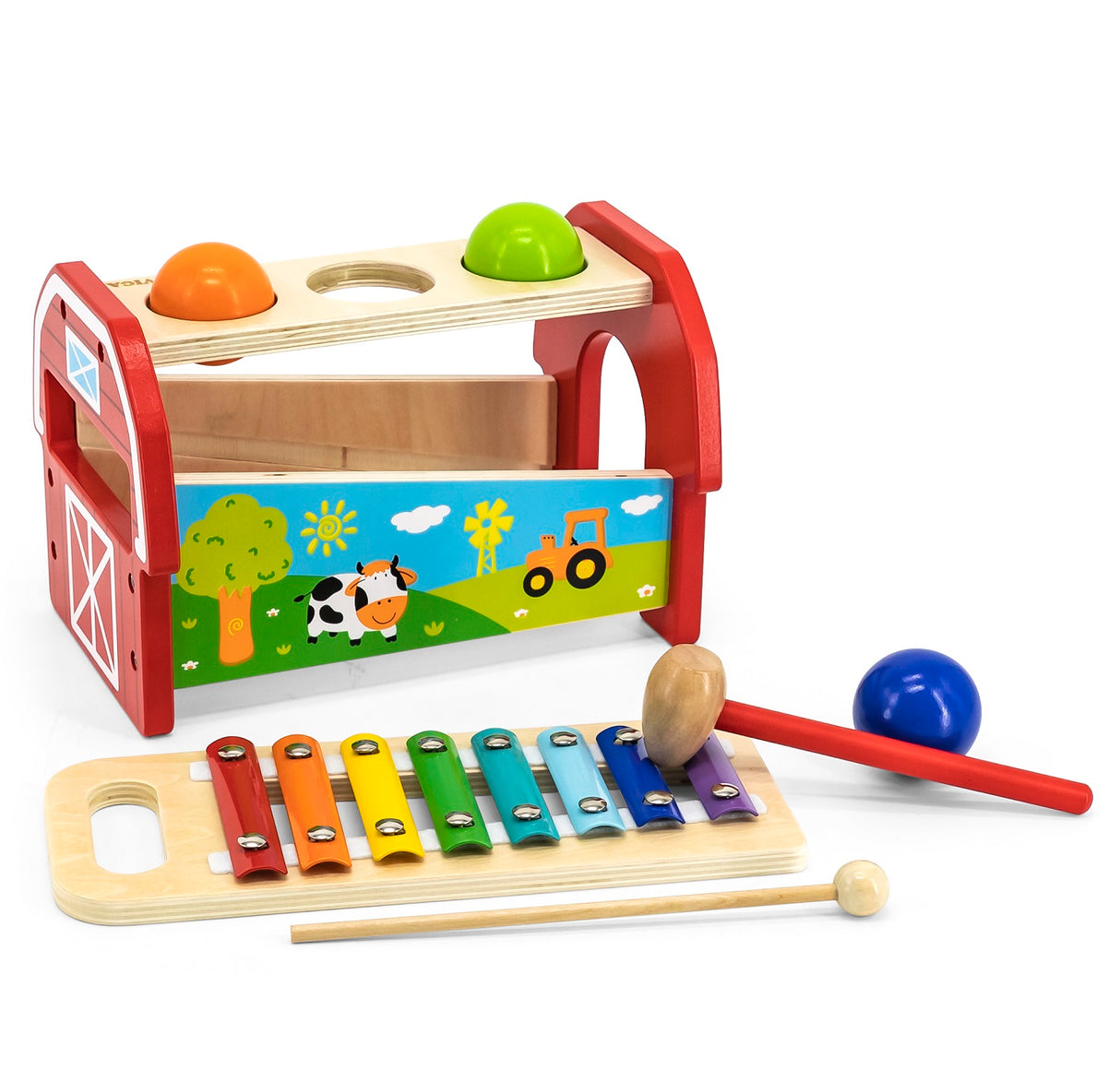 Pounding Bench and Xylophone