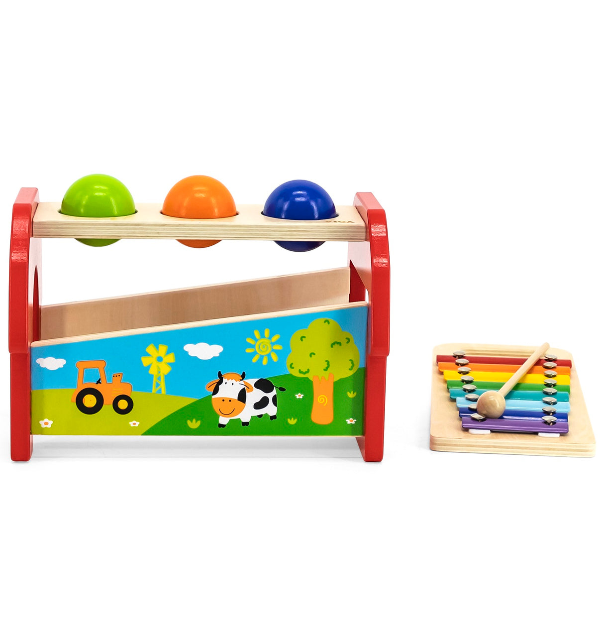 Pounding Bench and Xylophone