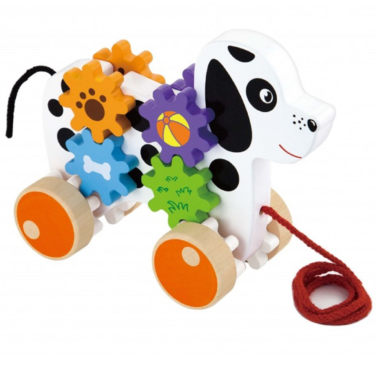 Pull Along Dog with Gears