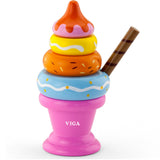 Stacking Ice Cream Sundae - Pink
