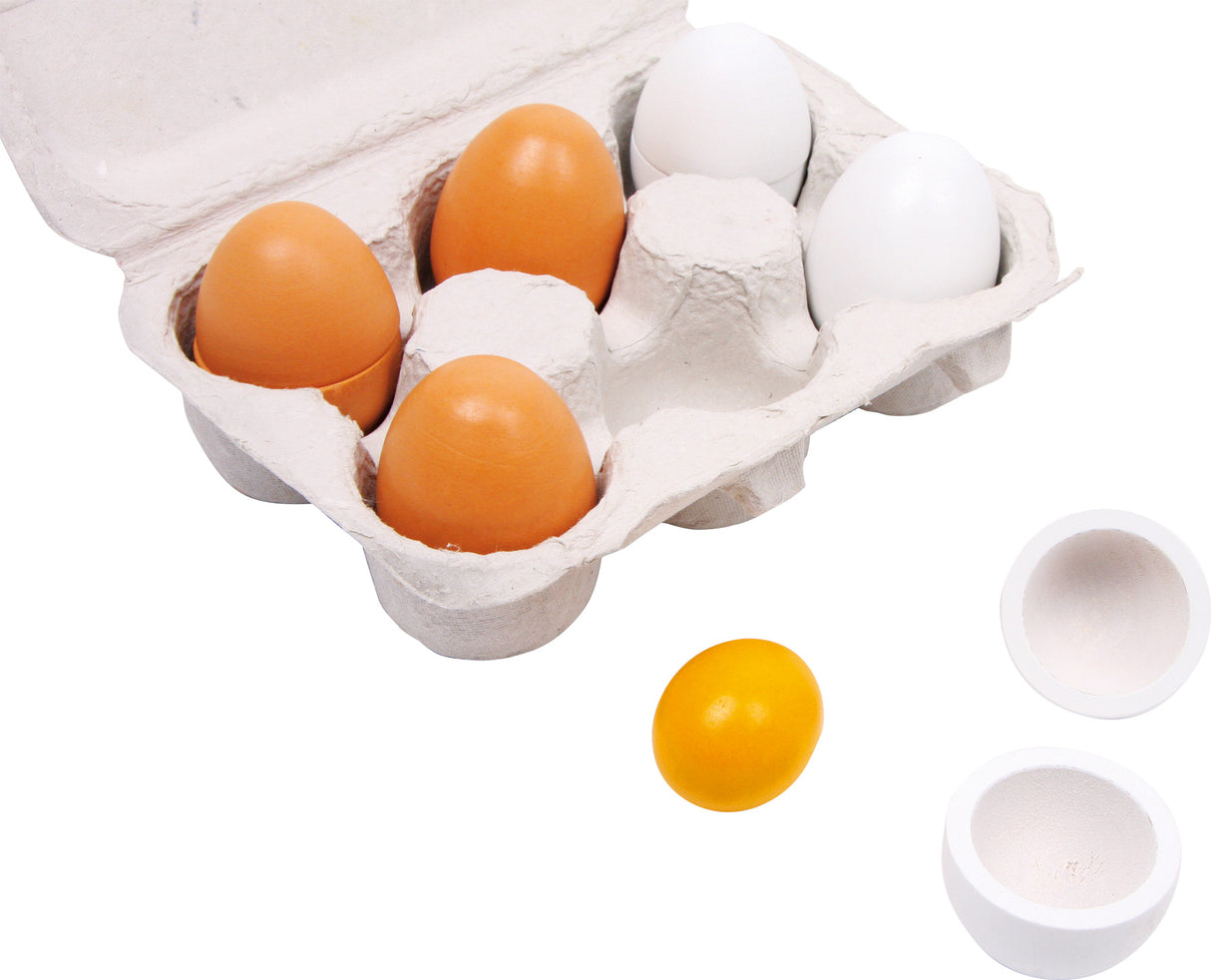 Wooden Eggs, Mixing Bowl and Whisk