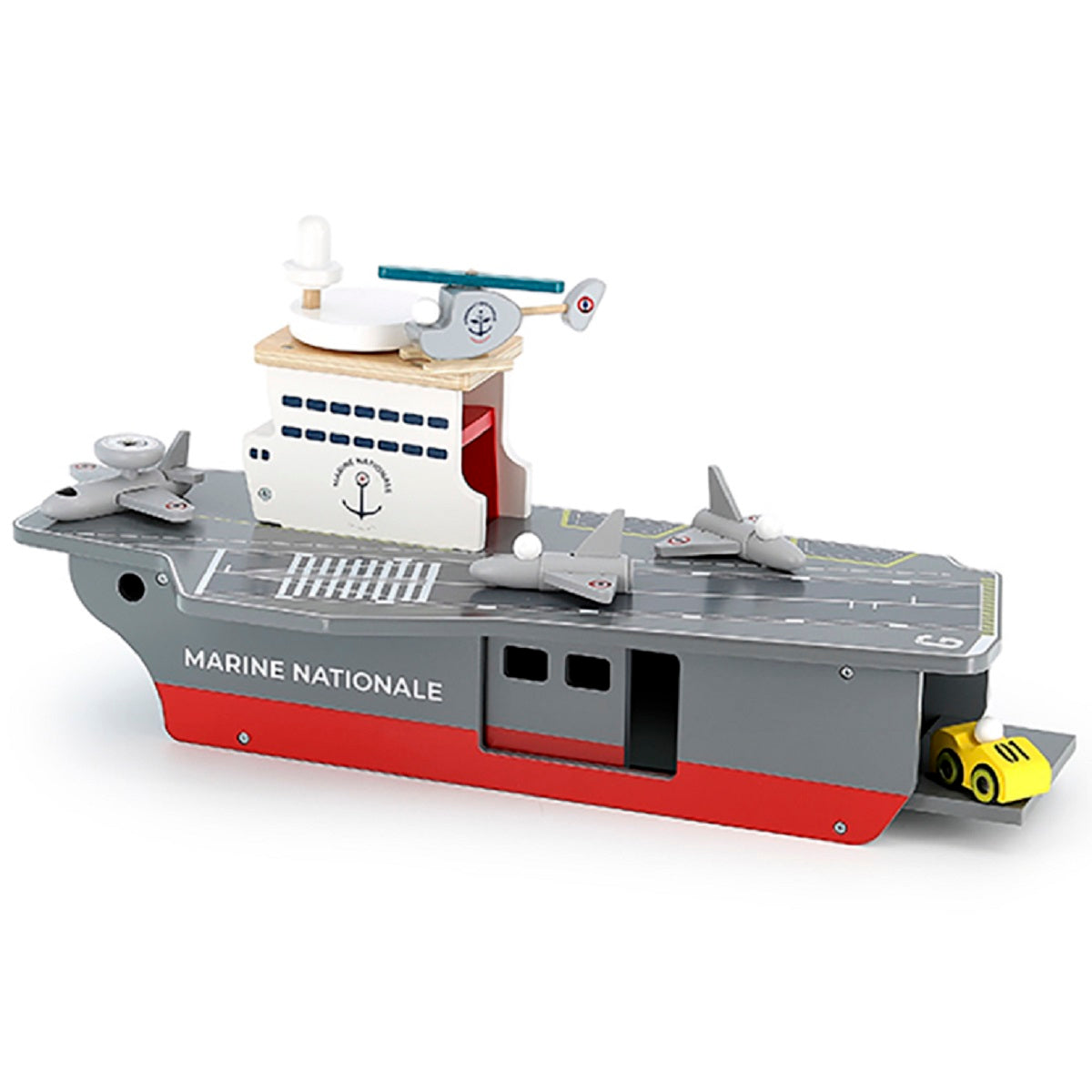 Wooden Aircraft Carrier with Accessories