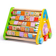 Bigjigs Baby Wooden Triangular Activity Centre 5 in 1 Toddler Early Learning Toy 12 Months Plus