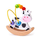 Bigjigs Baby Wooden Animal Rocking Bead Frame Learning Toy