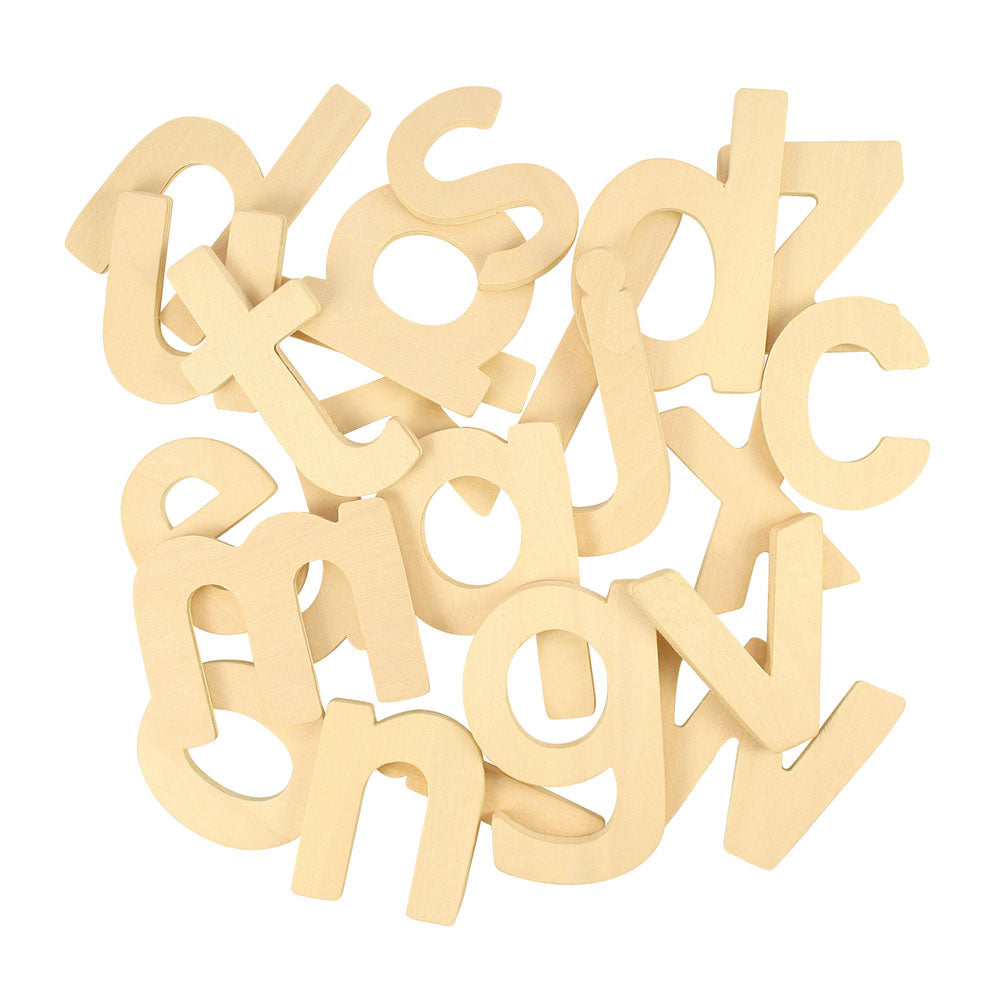Bigjigs Toys Wooden Alphabet Drawing Templates and Stencils 26 Pieces