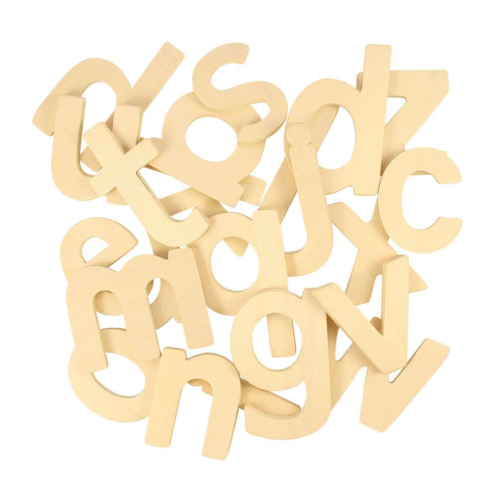 Bigjigs Toys Wooden Alphabet Drawing Templates and Stencils 26 Pieces