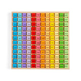 Bigjigs Toys Wooden Times Table Tray Multiplication Game 145 Pieces