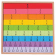 Bigjigs Toys Wooden Fractions Tray Educational Maths Toy with 51 Pieces