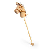 Bigjigs Toys Floral Wooden Hobby Horse Toy with Wheels 96cm