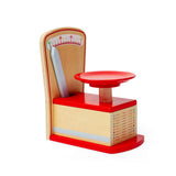 Bigjigs Toys Wooden Kitchen Scales Toy for Kids Play Shop and Kitchen Role Play