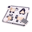 Bigjigs Toys Black and White Wooden Chunky Animal Puzzle for Babies and Toddlers 4 Pieces