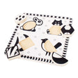 Bigjigs Toys Black and White Wooden First Animal Shape Puzzle 4 Pieces