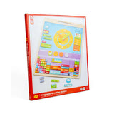 Bigjigs Toys Magnetic Weather Board Educational Calendar Clock Toy with 73 Pieces
