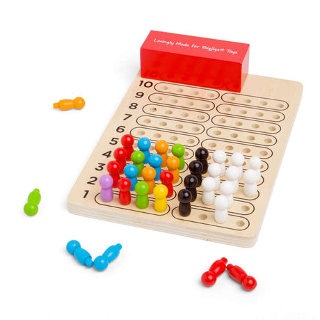 Bigjigs Toys Wooden Codebreaker Strategy Board Game for Kids 3 Years Plus