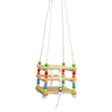 Bigjigs Toys Wooden Cradle Swing First Garden Swing for Toddlers 12 Months Plus