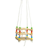 Bigjigs Toys Wooden Cradle Swing First Garden Swing for Toddlers 12 Months Plus
