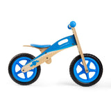Bigjigs Toys My First Balance Bike Blue Wooden Toddler Training Bicycle