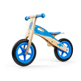 Bigjigs Toys My First Balance Bike Blue Wooden Toddler Training Bicycle