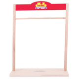 Bigjigs Toys Wooden Dolls Fashion Stand Mini Clothing Rack for Doll Clothes