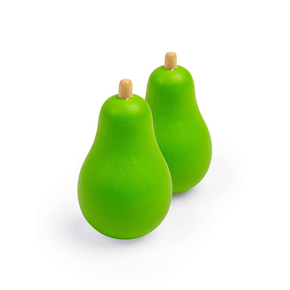 Bigjigs Toys Wooden Pear Pretend Play Food Kitchen Accessory