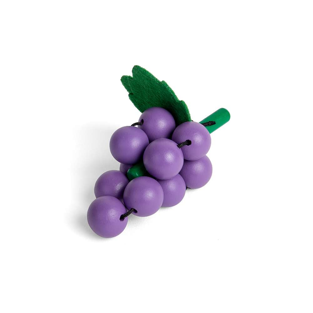 Bigjigs Toys Wooden Bunch of Grapes Pretend Play Food Accessory