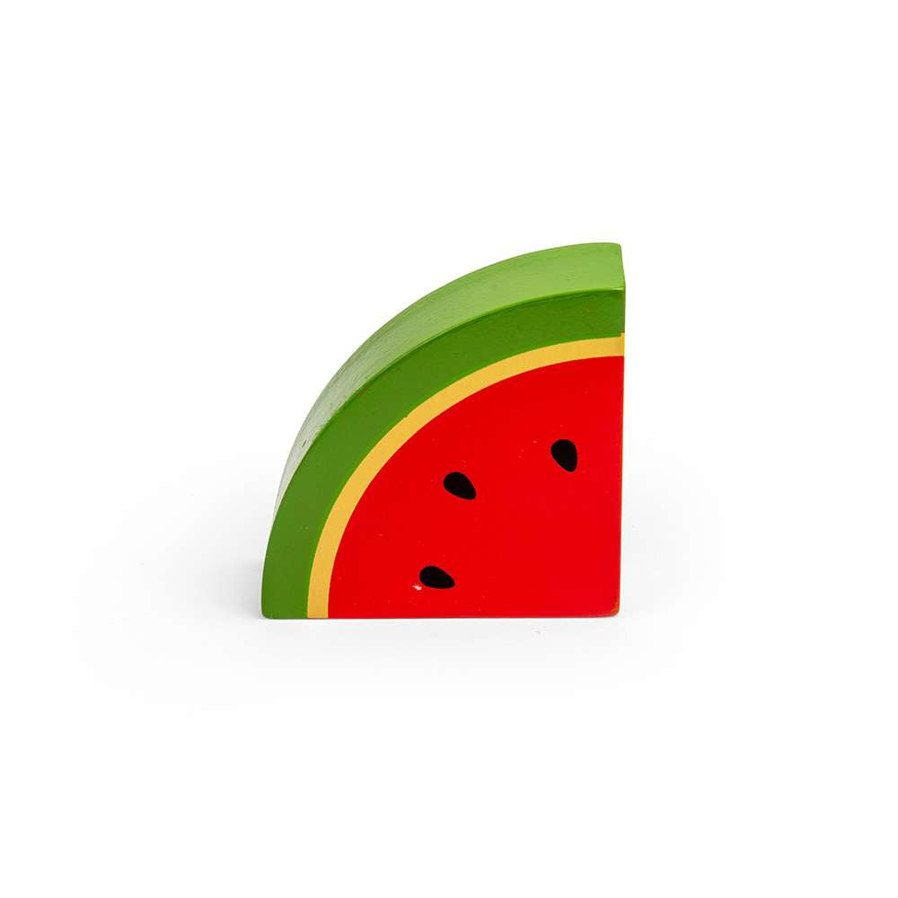 Bigjigs Toys Wooden Watermelon Fruit Play Food for Kids Kitchen Role Play Accessory