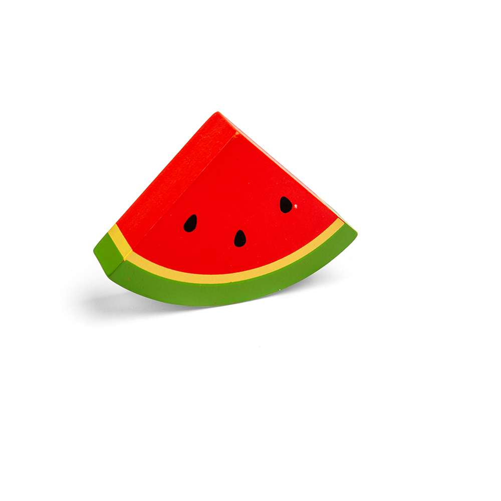 Bigjigs Toys Wooden Watermelon Fruit Play Food for Kids Kitchen Role Play Accessory