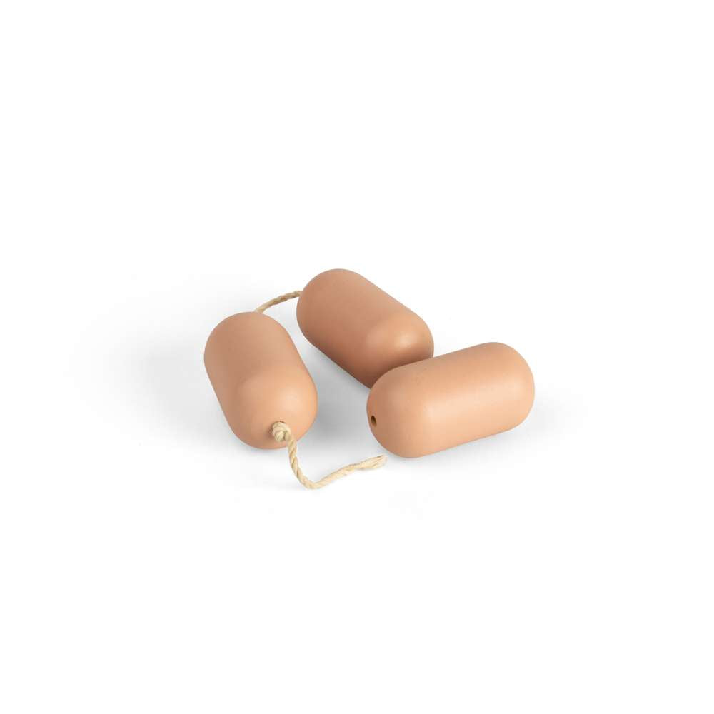 Bigjigs Toys Wooden Toy Sausages Play Food Set of 2 for Kids 18 Months Plus