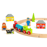 Bigjigs Rail My First Wooden Train Set for Toddlers 20 Pieces