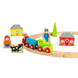 Bigjigs Rail My First Wooden Train Set for Toddlers 20 Pieces