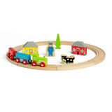Bigjigs Rail My First Wooden Train Set for Toddlers 20 Pieces