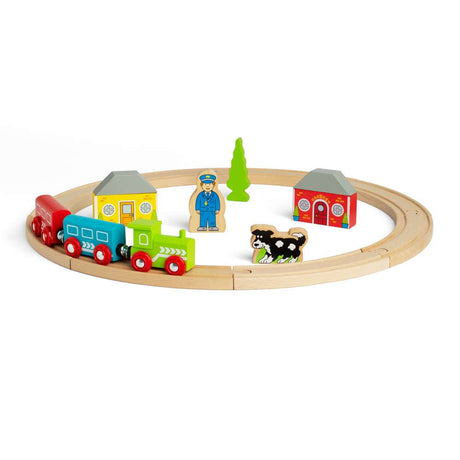 Bigjigs Rail My First Wooden Train Set for Toddlers 20 Pieces