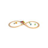 Bigjigs Rail Figure of Eight Wooden Train Set with Engines and Accessories 20 Pieces