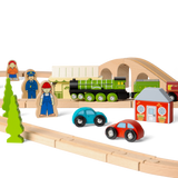 Bigjigs Rail Flying Scotsman Wooden Train Set Heritage Collection 42 Pieces