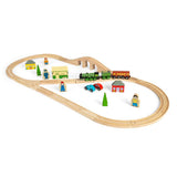 Bigjigs Rail Flying Scotsman Wooden Train Set Heritage Collection 42 Pieces