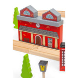 Bigjigs Rail City Road and Railway Wooden Train Set 105 Pieces