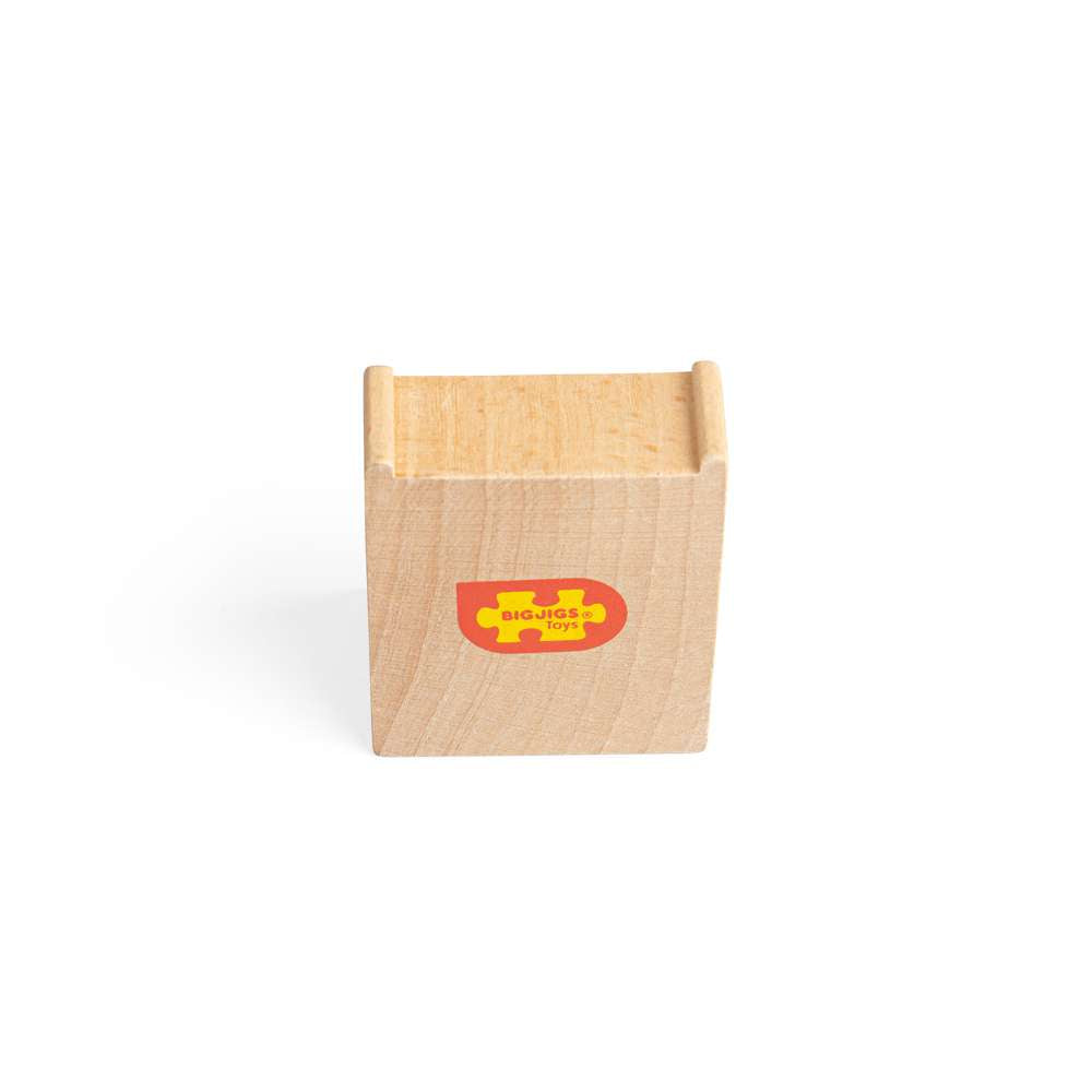 Bigjigs Rail Wooden High Level Blocks for Train Sets Pack of 6