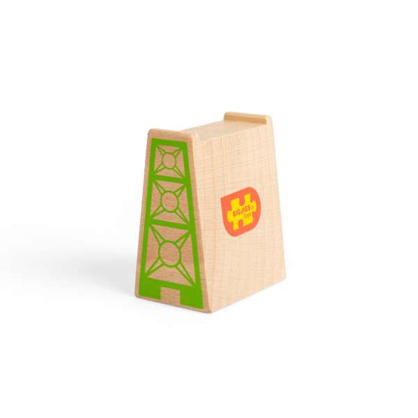 Bigjigs Rail Wooden High Level Blocks for Train Sets Pack of 6