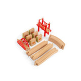 Bigjigs Rail Bridge Expansion Set 18 Piece Wooden Train Accessory