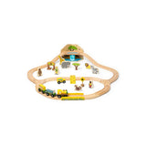 Bigjigs Rail Safari Wooden Train Set 38 Pieces