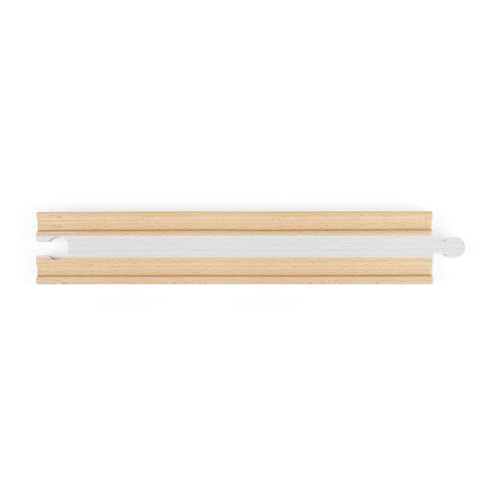 Bigjigs Rail Long Straights Wooden Train Track Accessories Pack of 4