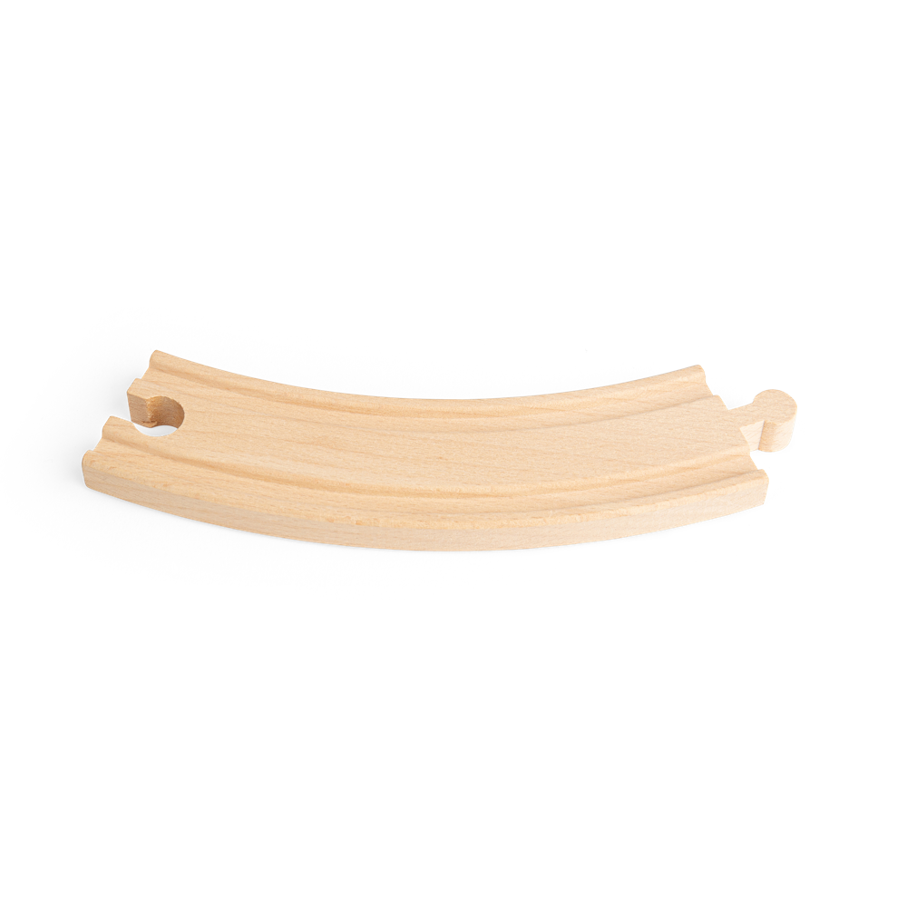 Bigjigs Rail Long Curves Wooden Railway Expansion Pack 4 Pieces