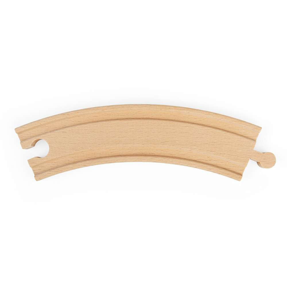 Bigjigs Rail Long Curves Wooden Railway Expansion Pack 4 Pieces