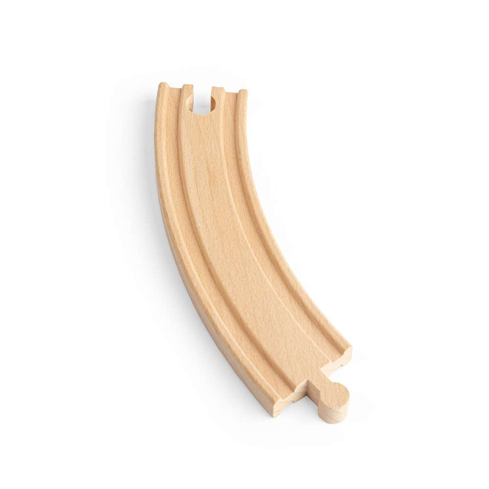 Bigjigs Rail Long Curves Wooden Railway Expansion Pack 4 Pieces