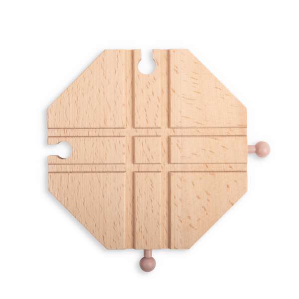 Bigjigs Rail Crossing Plate Wooden Railway Accessory Track Expansion Pack