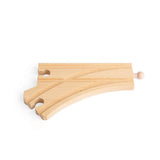 Bigjigs Rail Curved Points Wooden Railway Expansion Pack 2 Pieces