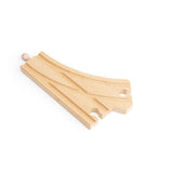 Bigjigs Rail Curved Points Wooden Railway Expansion Pack 2 Pieces